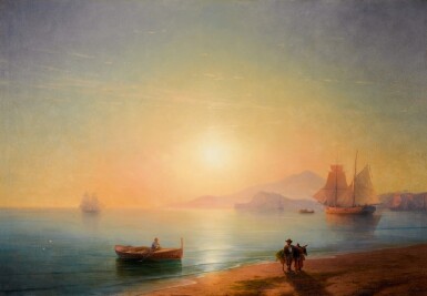 View full screen - View 1 of Lot 29. IVAN KONSTANTINOVICH AIVAZOVSKY | THE BAY OF NAPLES.