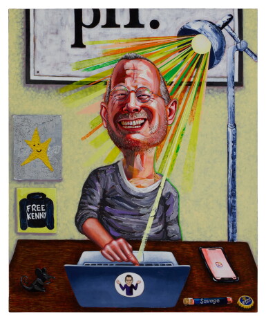 View full screen - View 1 of Lot 1002. Portrait of Kenny Schachter.