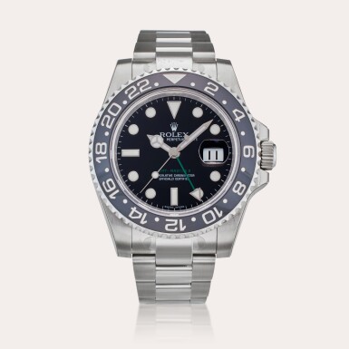 View full screen - View 1 of Lot 561. Reference 116710 GMT-Master II | A stainless steel dual time wristwatch with date and bracelet, Circa 2007.