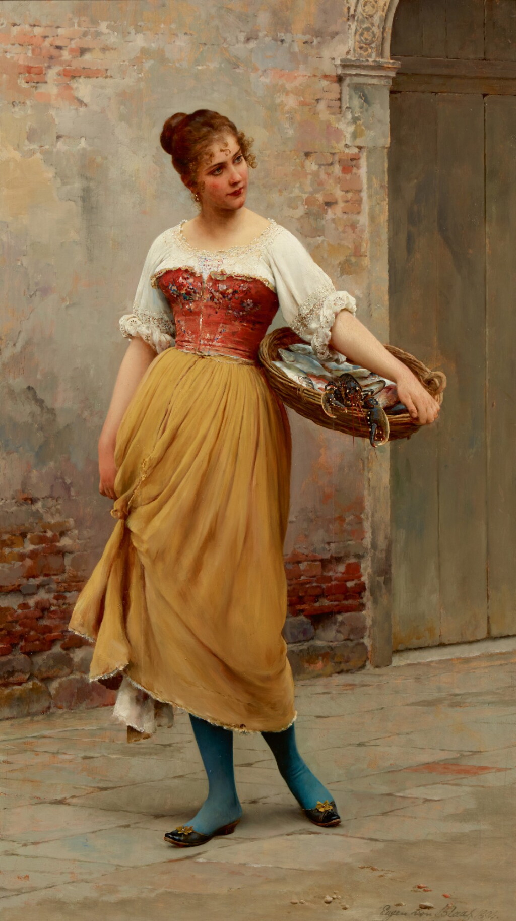 View full screen - View 1 of Lot 78. EUGEN VON BLAAS | A GOOD CATCH.