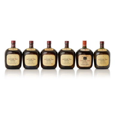 View full screen - View 1 of Lot 396. Suntory Old Whisky 43.0 abv NV (4 BT75, 1 BT76, 1 BT70).