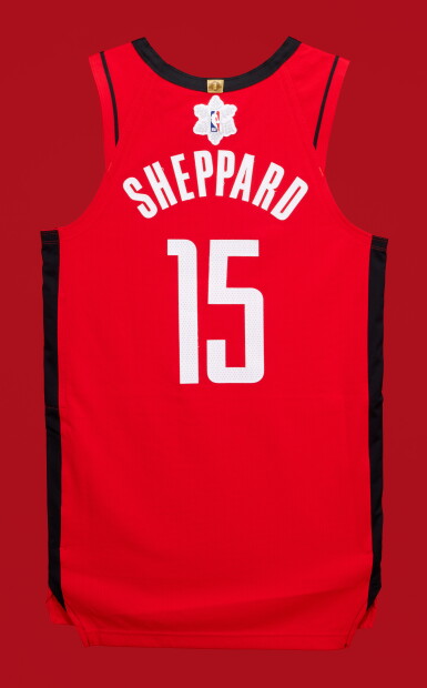 View full screen - View 1 of Lot 43. Reed Sheppard ‘Christmas Day’ Houston Rockets 2025-2026 Game Worn Icon Edition Jersey | Christmas Day Debut .