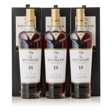 View full screen - View 1 of Lot 9353. The Macallan 18 Year Old Sherry Oak 2021 Release 43.0 abv NV (3 BT70).