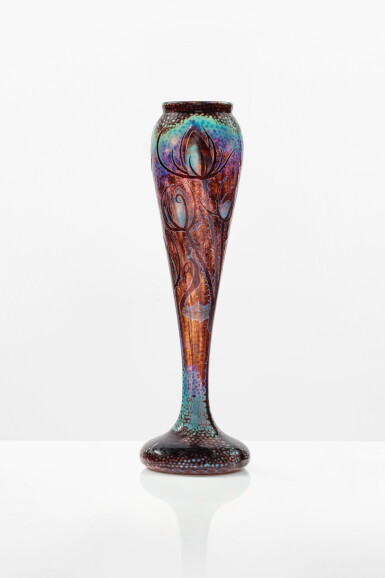 View full screen - View 1 of Lot 269. Chardons vase, circa 1900.