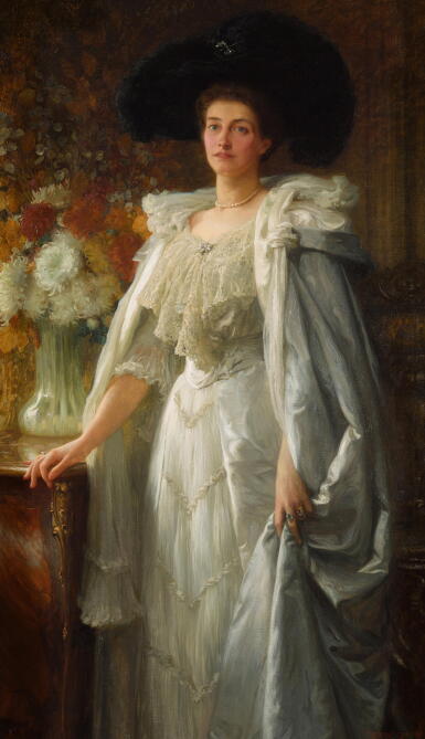 View full screen - View 1 of Lot 43. Portrait of Mrs Henry Reiss.