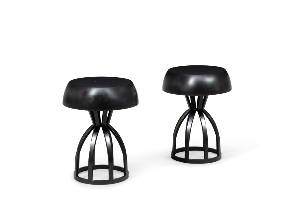 View full screen - View 1 of Lot 2164. Utopi, France, A pair stools, "cloud" model, 2000 | Utopi, France, Paire de tabourets, modèle "nuage", 2000 .
