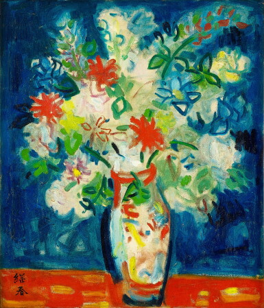 View full screen - View 1 of Lot 2828. Liao Chi-Chun 廖繼春 | Flowers 花.
