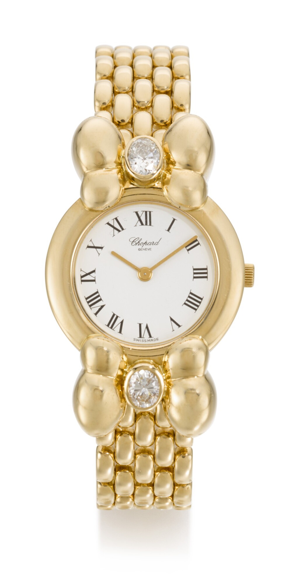 View full screen - View 1 of Lot 27. CHOPARD | REFERENCE 901 4, YELLOW GOLD DIAMOND-SET BRACELET WATCH, CIRCA 1998 .