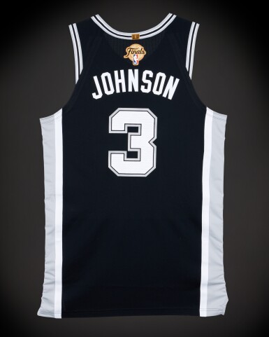 View full screen - View 1 of Lot 18. Keldon Johnson ‘NBA Finals Debut’ San Antonio Spurs 2026 NBA Finals Game Worn Icon Edition Jersey | Game 1.
