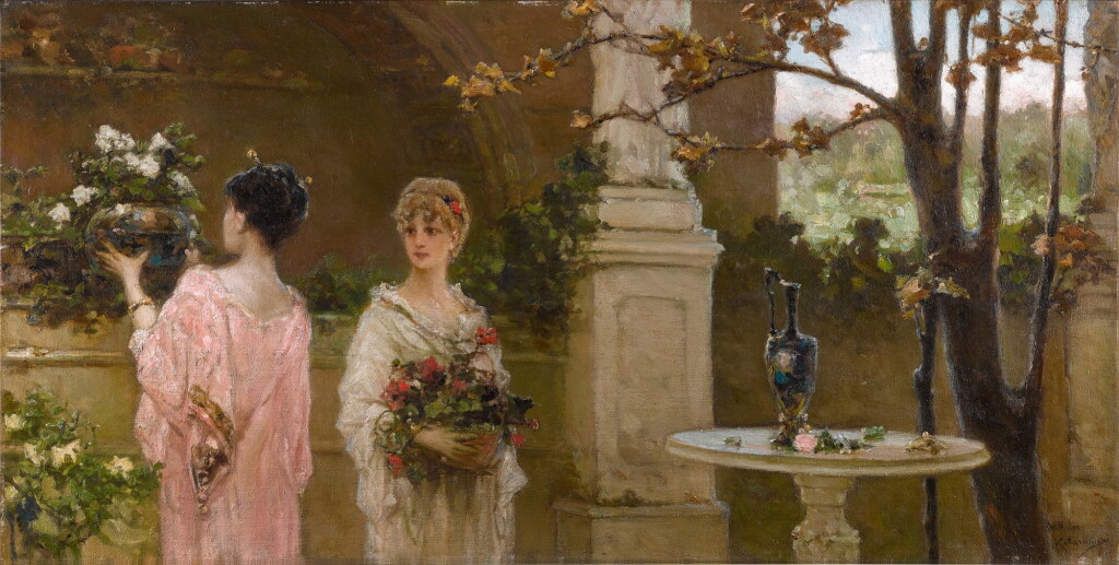 View full screen - View 1 of Lot 73. VASILY ALEXANDROVICH KOTARBINSKY | ARRANGING FLOWERS.