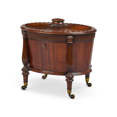 View full screen - View 1 of Lot 33. A Regency mahogany wine cooler, circa 1820, attributed to Gillows.