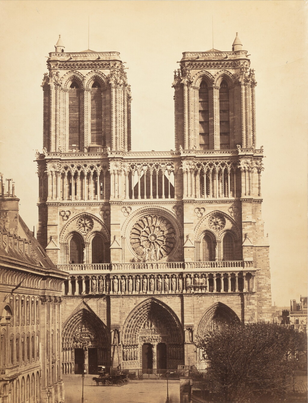 View full screen - View 1 of Lot 34. France—Gustave Le Gray | Cathédrale Notre-Dame de Paris, c.1859.