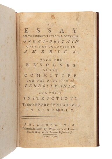 View full screen - View 1 of Lot 137. (Dickinson, John) | Seeking conciliation with Britain.
