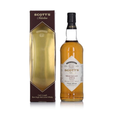 View full screen - View 1 of Lot 133. Macallan Scott's Selection 49.2 abv 1974 (1 BT 75cl).