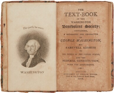 View full screen - View 1 of Lot 241. Washington, George | The Text-Book of the Washington Benevolent Society.
