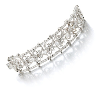 View full screen - View 1 of Lot 11. Diamond bracelet (Bracciale in diamanti).