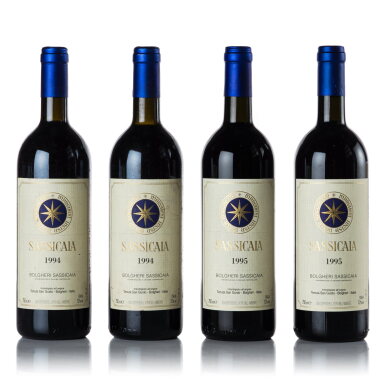 View full screen - View 1 of Lot 549. Sassicaia 1994/1995 (4 BT).
