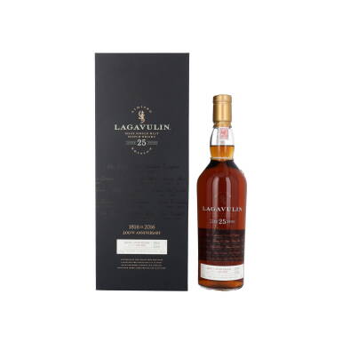View full screen - View 1 of Lot 5209. Lagavulin 25 Year Old 200th Anniversary 51.7 abv NV (1 BT70).