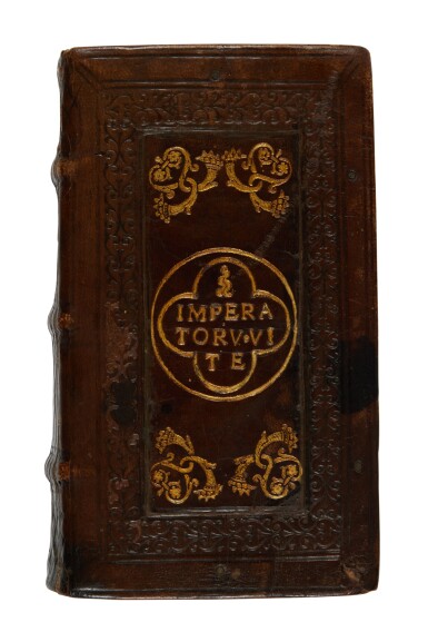 View full screen - View 1 of Lot 108. Dio Cassius, Vitae Caesarum, Venice, house of Aldo Manuzio & Andrea Torresano, 1519, contemporary Bolognese morocco gilt by S. Salvatore binder.