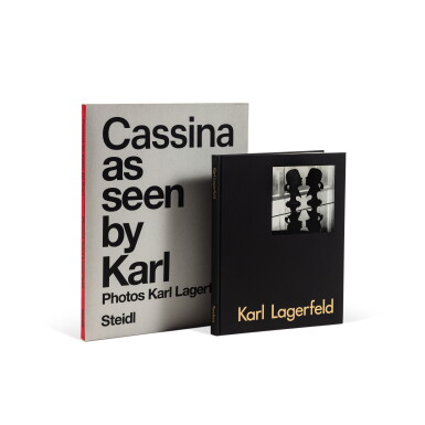 View full screen - View 1 of Lot 180. Two books on Karl Lagerfeld's life and work.