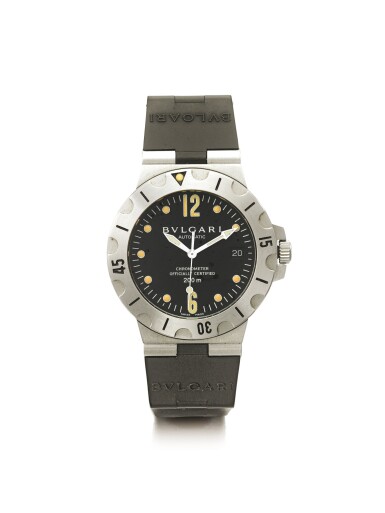 View full screen - View 1 of Lot 129. BULGARI | REF SD 38 S, A STAINLESS STEEL AUTOMATIC WRISTWATCH WITH DATE CIRCA 2005.