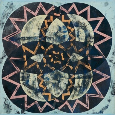 View full screen - View 1 of Lot 62. Lattice Painting III.