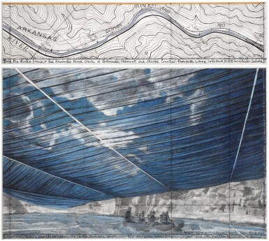 View full screen - View 1 of Lot 275. Over the River (Project for Arkansas River, State of Colorado).