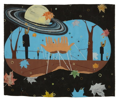 View full screen - View 1 of Lot 317. SCOLI ACOSTA | TREESTUMP CENTER MOONS AND THE UNFORTUNATE FRAGRANCE OF FALL.