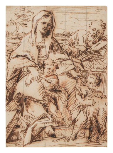 View full screen - View 1 of Lot 221. The Holy Family with St. John.