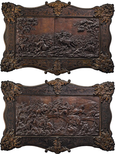 View full screen - View 1 of Lot 10. ANTOINE-MARIE MELOTTE, SOUTHERN NETHERLANDISH, LIÈGE, 1753 | PAIR OF EQUESTRIAN BATTLE SCENES.