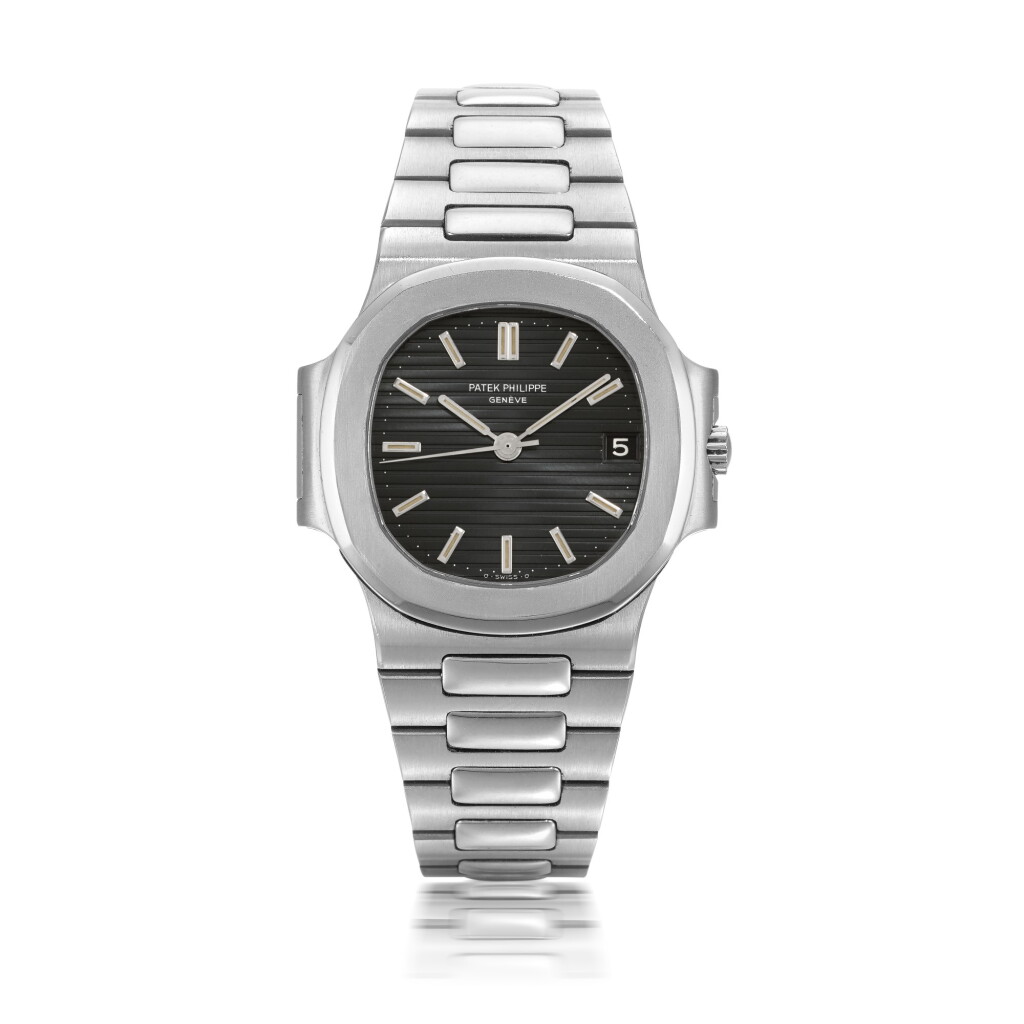 View full screen - View 1 of Lot 452. PATEK PHILIPPE | NAUTILUS, REF 3800/1, STAINLESS STEEL BRACELET WATCH WITH DATE, MADE IN 1984 .