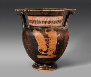 View full screen - View 1 of Lot 23. An Attic Red-figured Column Krater, attributed to near the Orchard Painter, circa mid-5th Century B.C..