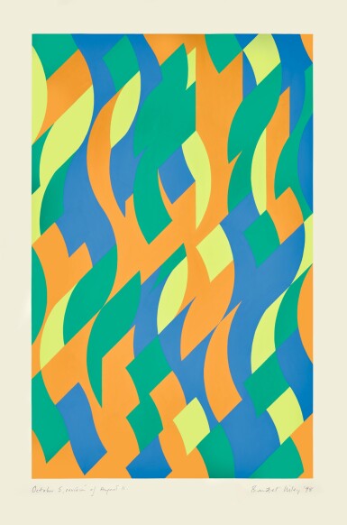 View full screen - View 1 of Lot 34. BRIDGET RILEY | OCTOBER 5, REVISION OF AUGUST 11..