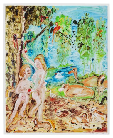 View full screen - View 1 of Lot 134. GENIEVE FIGGIS | ADAM AND EVE.