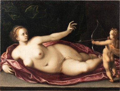 View full screen - View 1 of Lot 338. Venus and Cupid | Vénus et Cupidon.