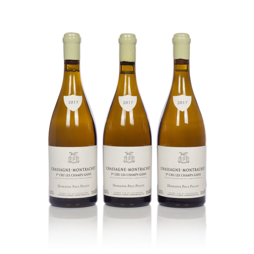 View full screen - View 1 of Lot 199. Chassagne Montrachet, Champs Gains 2017 Paul Pillot (12 BT).