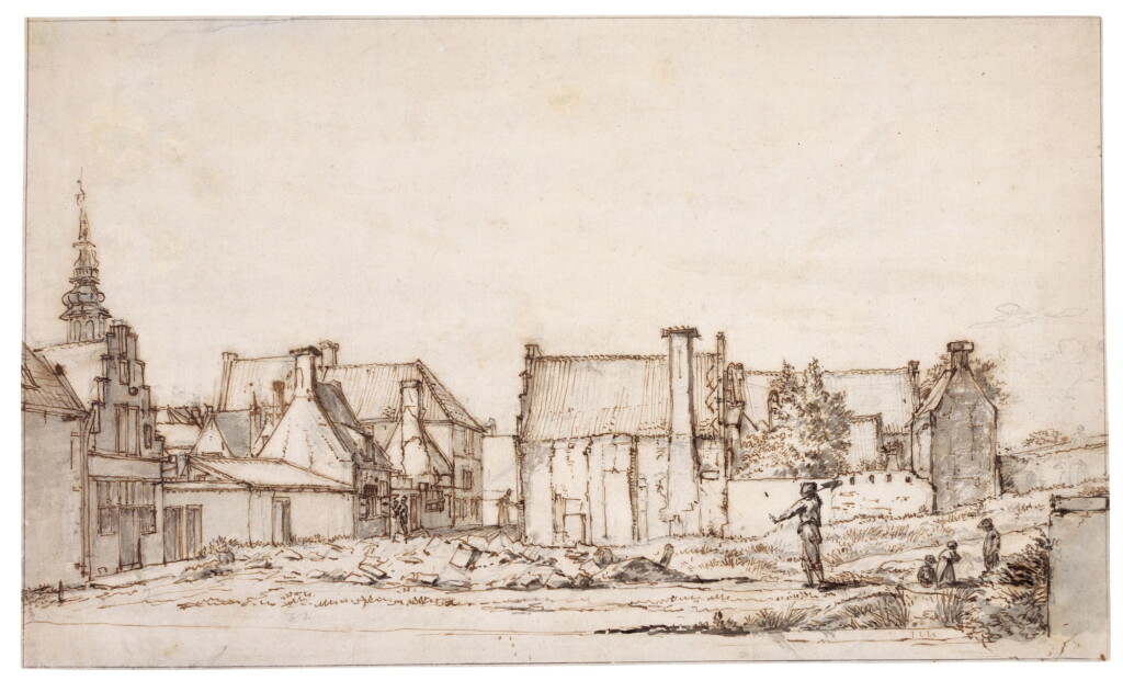 View full screen - View 1 of Lot 335. View of the Lange Geusestraat, Haarlem.