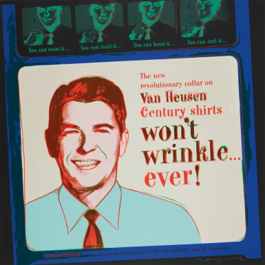 View full screen - View 1 of Lot 63. Van Heusen (Ronald Reagan), from Ads.