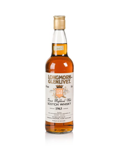 View full screen - View 1 of Lot 189. Longmorn Glenlivet Gordon & MacPhail 30 Year Old 40.0 abv 1963 .