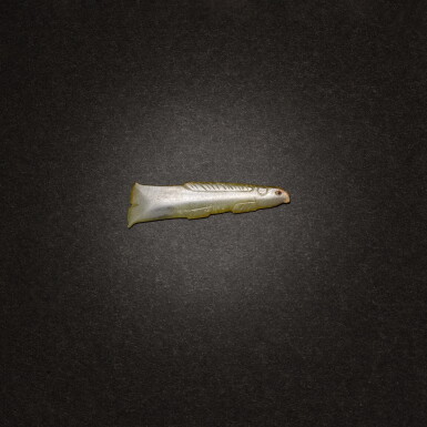 View full screen - View 1 of Lot 8. A celadon jade 'fish' pendant, Western Zhou dynasty.