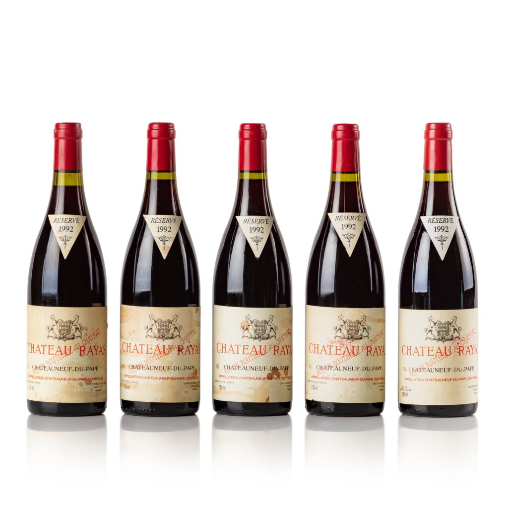 View full screen - View 1 of Lot 477. Châteauneuf du Pape, Château Rayas 1992 (5 BT).