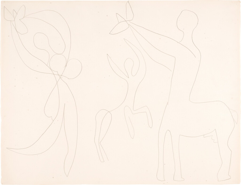 View full screen - View 1 of Lot 4. PABLO PICASSO | FEMME ET CENTAURES AUX OISEAUX.
