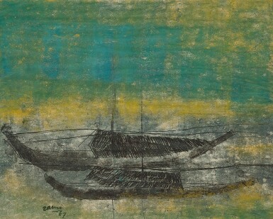 View full screen - View 1 of Lot 6244. Zaini | Boats 船.