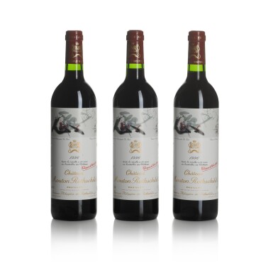 View full screen - View 1 of Lot 65. Château Mouton Rothschild 1996 (6 BT).