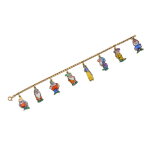 Gold and Enamel 'Snow White' Charm Bracelet