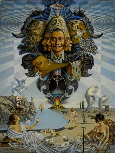 View full screen - View 1 of Lot 489. Hommage à Salvador Dali et à Gala.
