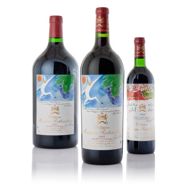 View full screen - View 1 of Lot 2934. Château Mouton Rothschild 1982 (4 MAG).