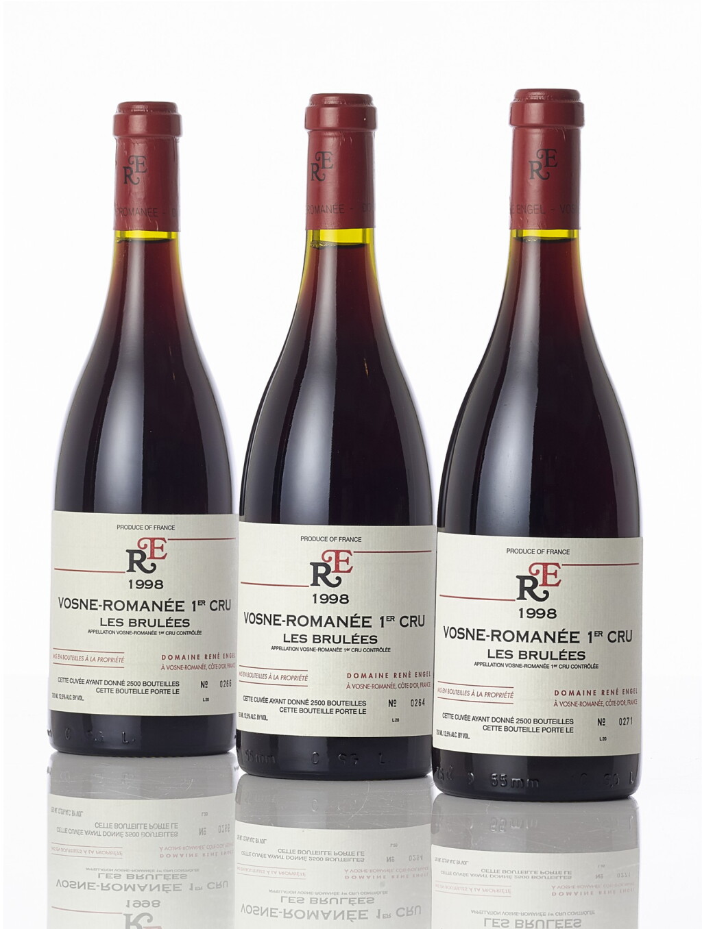 View full screen - View 1 of Lot 5249. Vosne Romanée, Les Brûlées 1998 René Engel (5 BT).