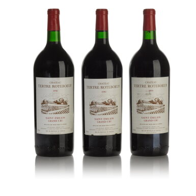 View full screen - View 1 of Lot 124. Château Le Tertre Rôteboeuf 1990 (6 MAG).