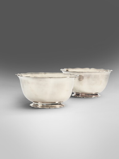View full screen - View 1 of Lot 738. Two Matching Swiss Silver Bowls, Papus Dautun, Lausanne, Circa 1770.